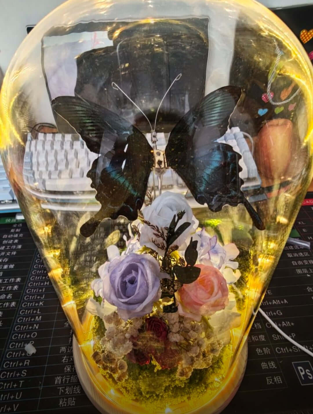🦋 Magical Mechanical Butterfly DIY Kit with Ambient Night Light - An Enchanting Gift That Moves & Glows! ✨