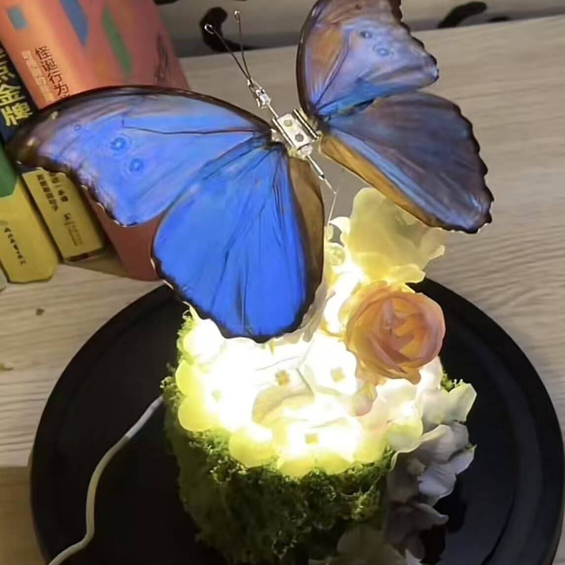 🦋 Magical Mechanical Butterfly DIY Kit with Ambient Night Light - An Enchanting Gift That Moves & Glows! ✨