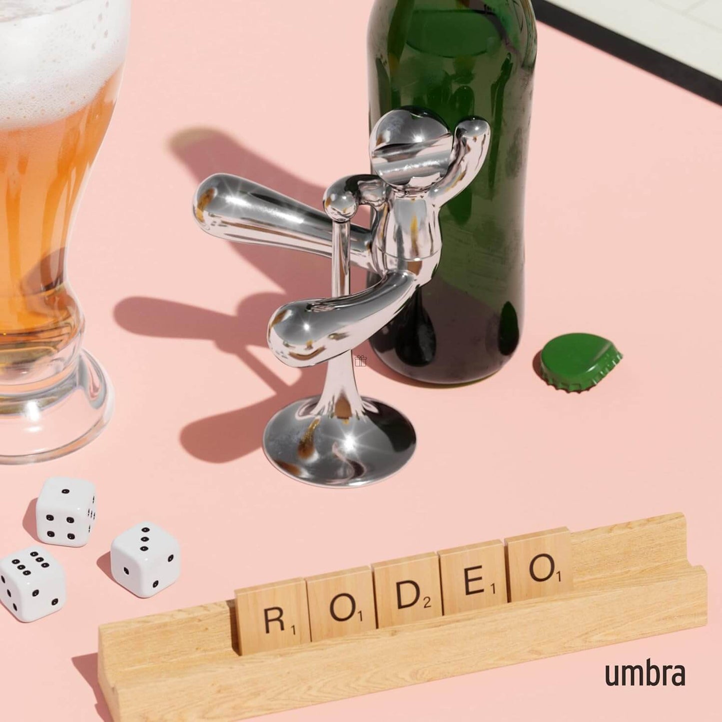 Umbra Tipsy Bottle Opener – Modern Sculptural Bar Accessory