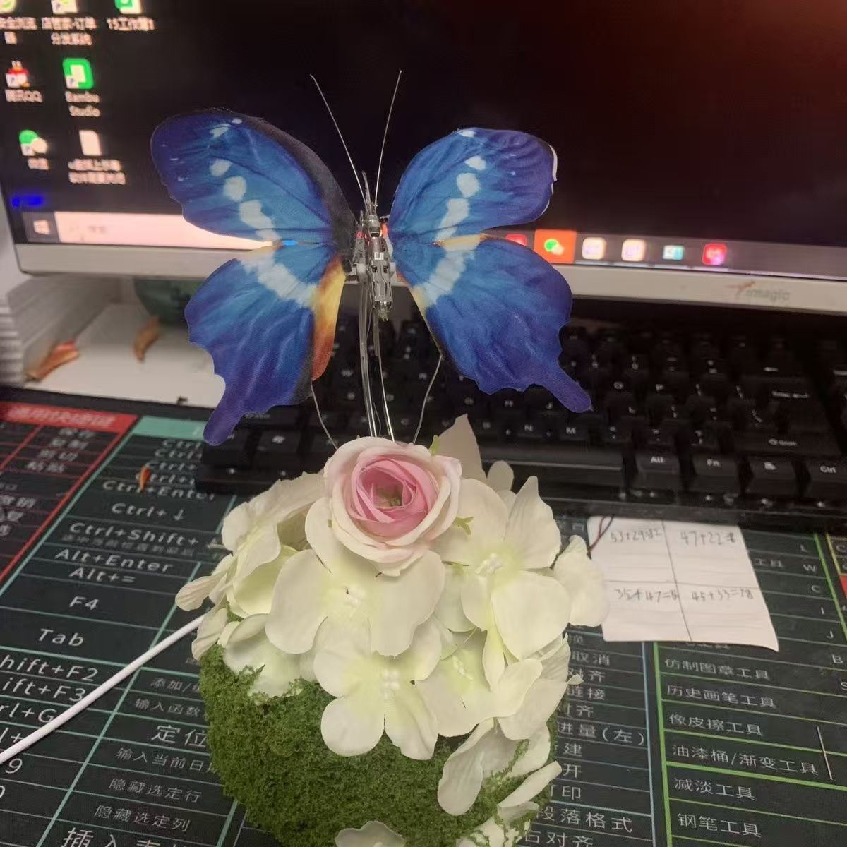 🦋 Magical Mechanical Butterfly DIY Kit with Ambient Night Light - An Enchanting Gift That Moves & Glows! ✨