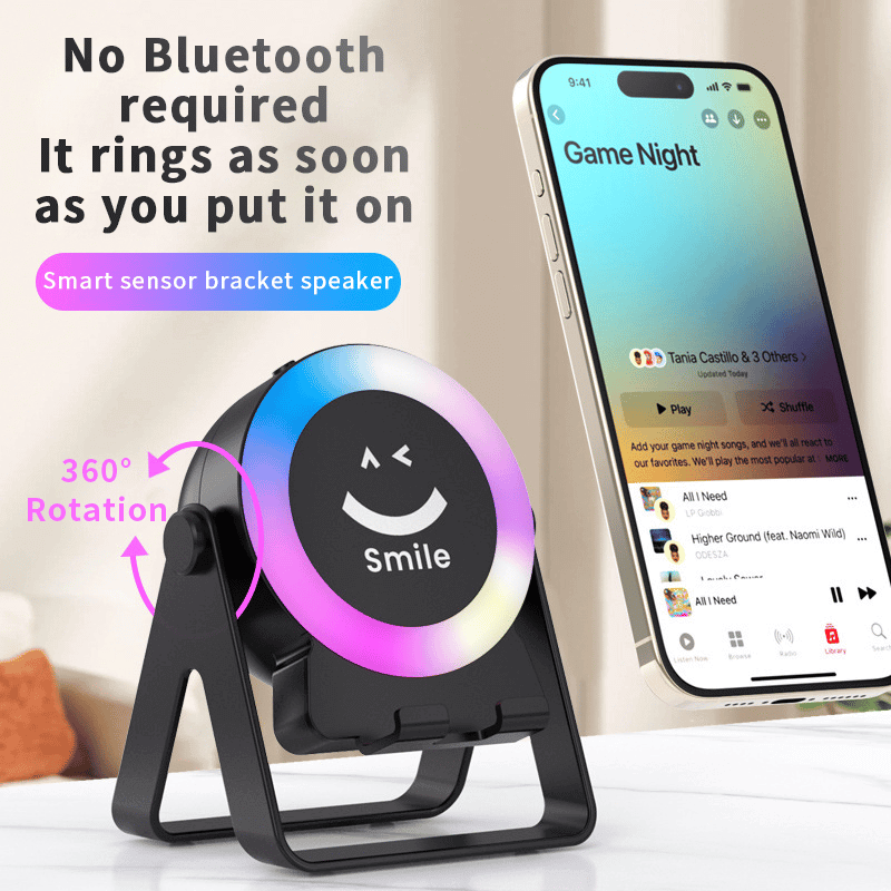 🔥HOT SALE 49% OFF🎧4 IN 1 Wireless Induction Audio Bluetooth Speaker🎵