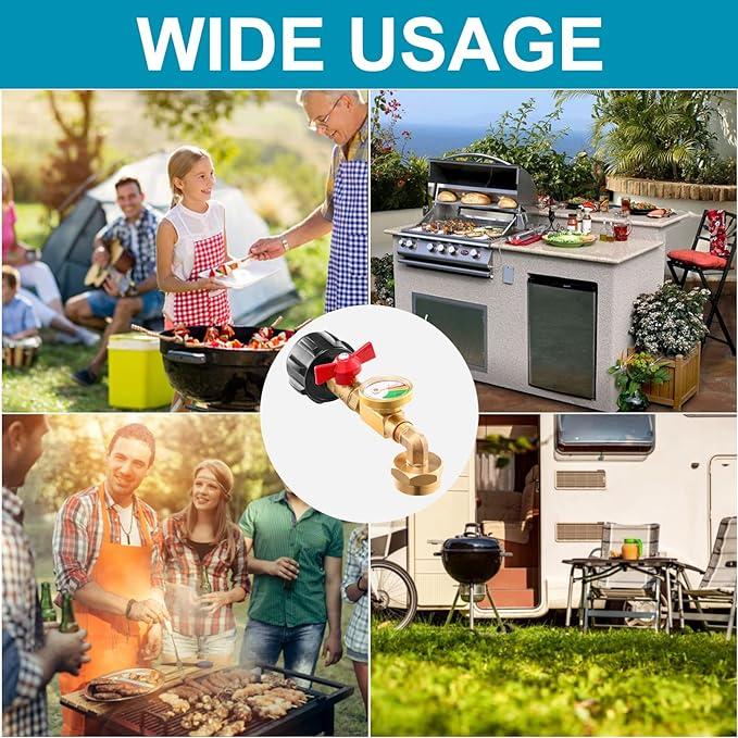 ✨This Week's Special Price $25.99💥 Top-Rated Propane Refill Elbow Adapter with Tank Gauge