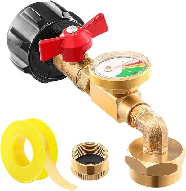 ✨This Week's Special Price $25.99💥 Top-Rated Propane Refill Elbow Adapter with Tank Gauge